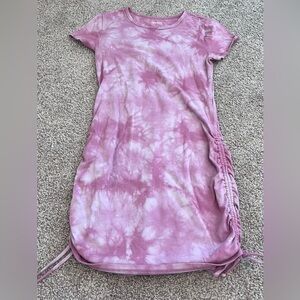 Wild Fable Pink Tie-Dye Small Ruched Dress